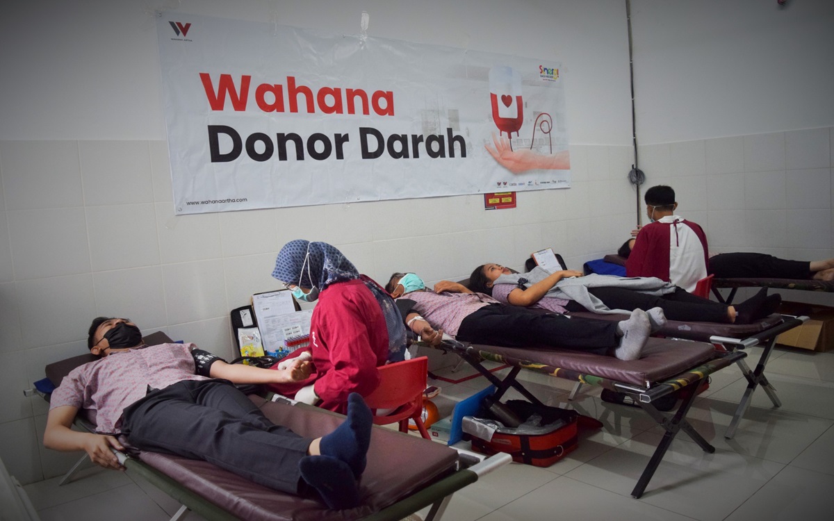Aksi Sosial, Lebih Dari Seratus Orang Ikut Donor Darah Wahana Artha Group