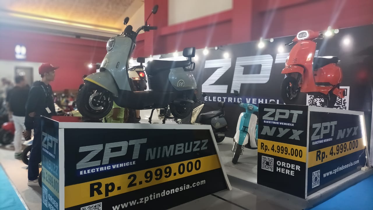 ZPT Nimbuzz, Motor Listrik Termurah di PEVS 2024, Cuma Rp 2,9 Juta