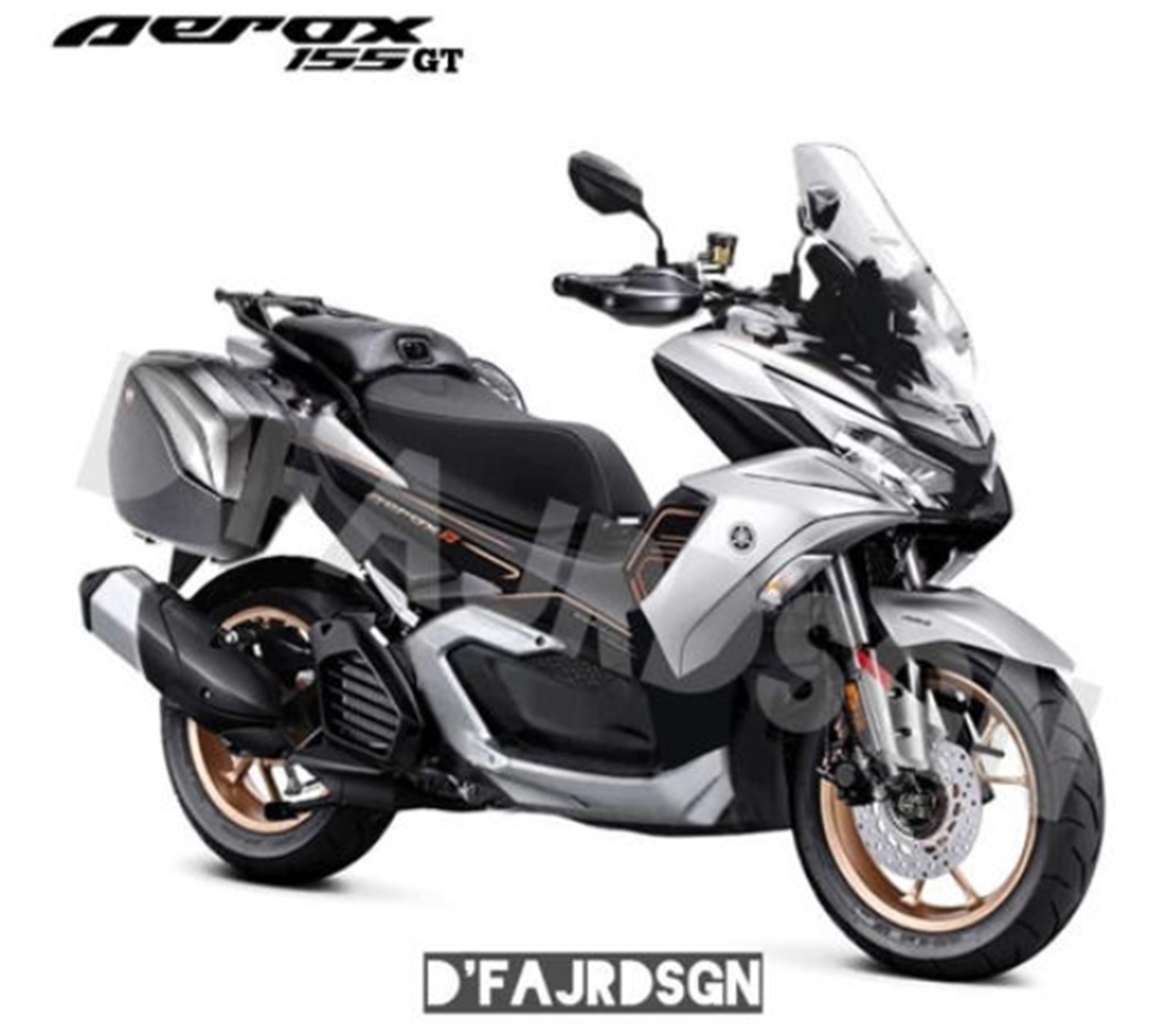 Cek Modifikasi Digital Yamaha Aerox, Tambahan Kesan Adventure yang Makin Kece!