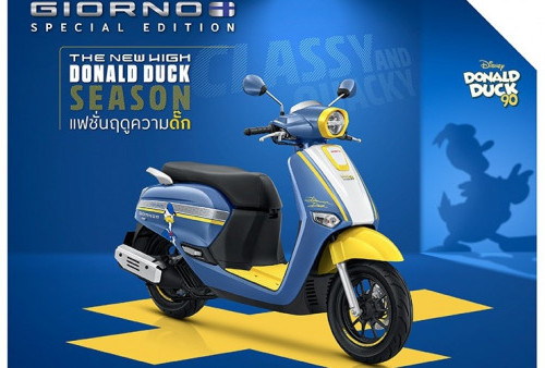 Honda Giorno+ Donald Duck Edition Meluncur, Gaya Bebek Pemarah yang Dijual Rp 29 Jutaan