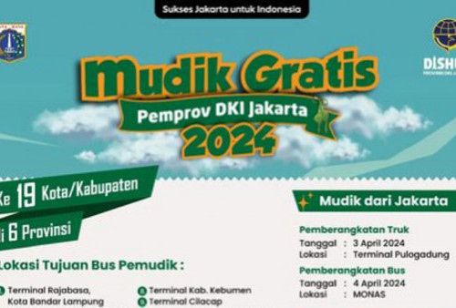 Daftar Mudik Gratis Pemprov DKI Jakarta Maret 2024: Pengendara Motor Merapat!