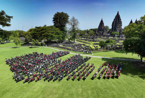 305 Penggemar Ducati Kumpul di Prambanan, Pecahkan Rekor MURI