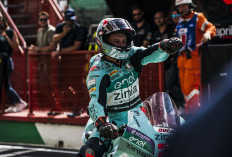 Kevin Zannoni Klaim Kemenangan Race 2 MotoE Italia